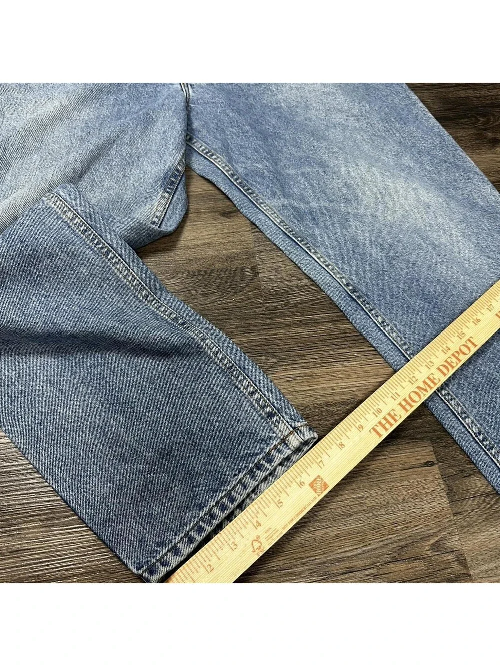 Vintage 90s Levi baggy fit leather orange tab denim jeans 32x30